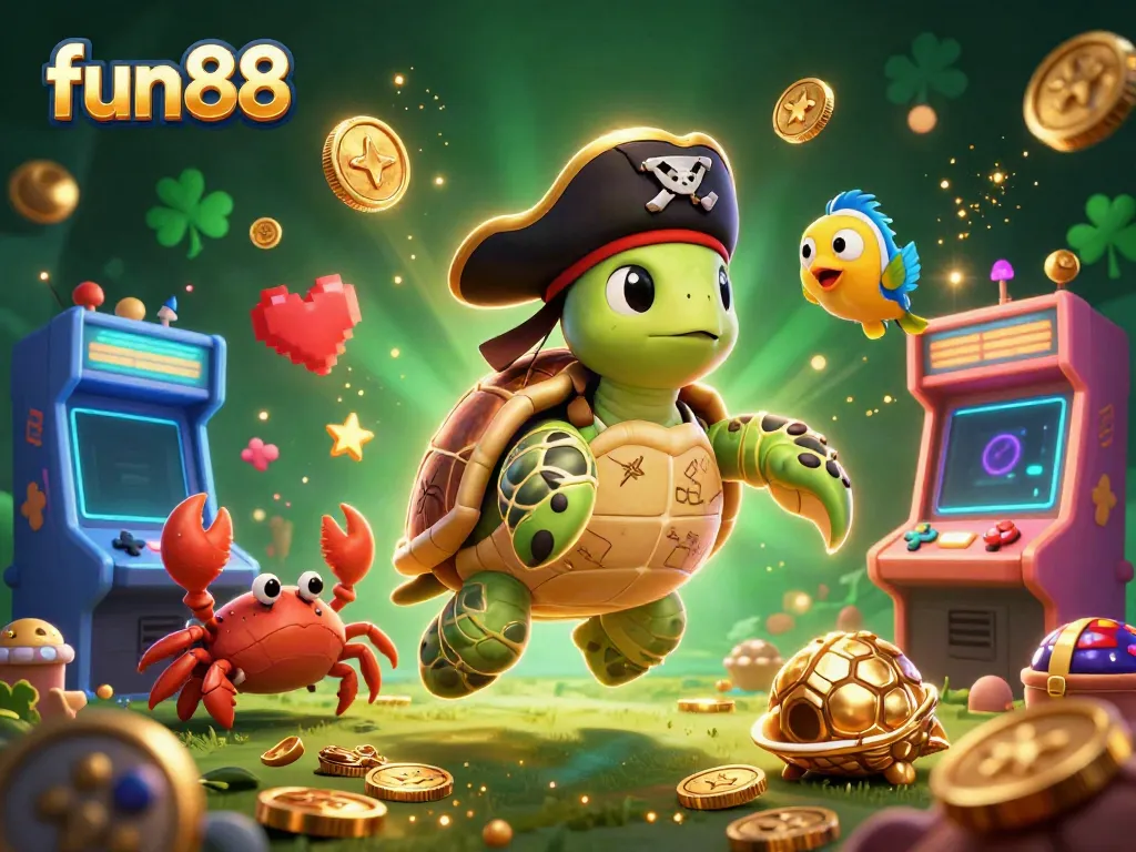 Engage in fun88's vibrant online gaming world featuring colorful characters and dynamic arcade elements that enhance your gaming experience.