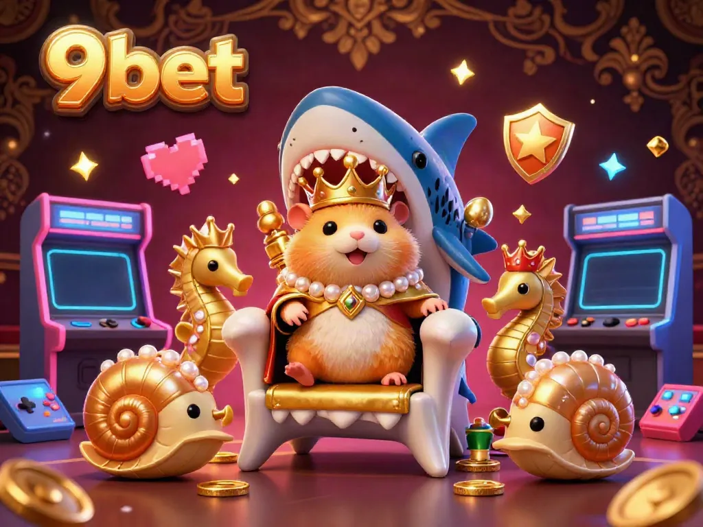Experience the thrilling adventure of 9bet with the golden hamster king leading the gaming carnival.