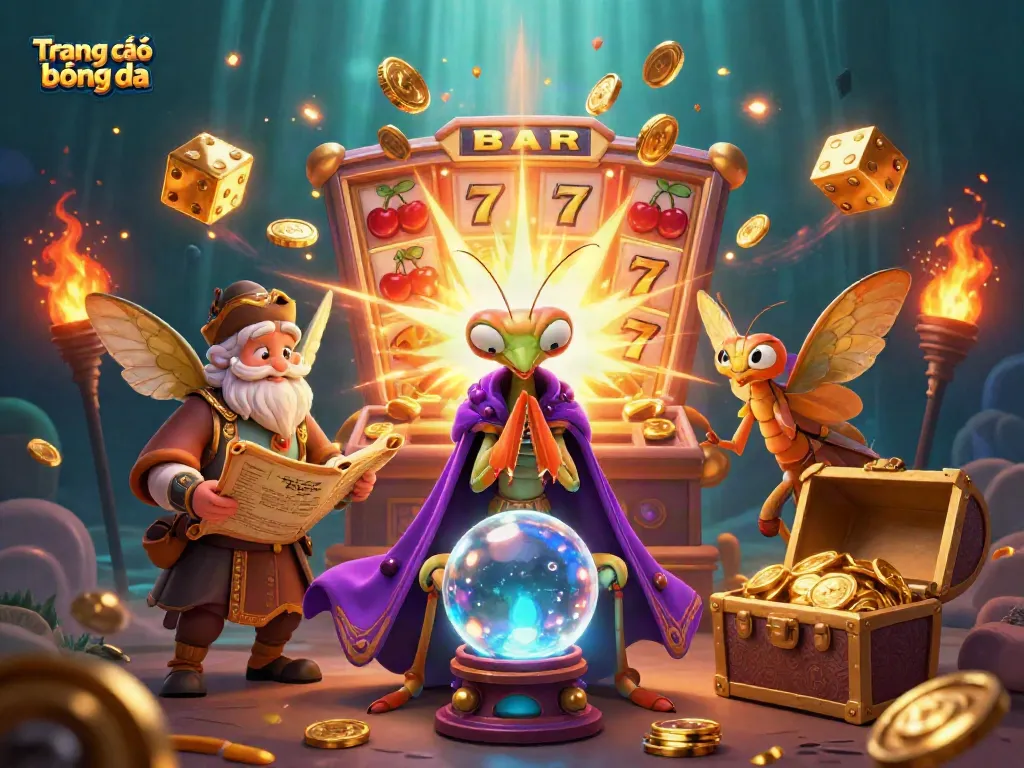 Engaging scene depicting Trang cá độ bóng đá with cartoon characters and exciting gaming elements
