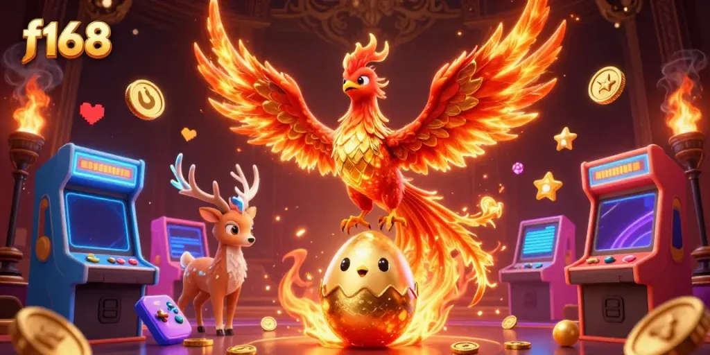 Experience the thrilling gaming adventure at f168 with dynamic slots and golden phoenix motifs.