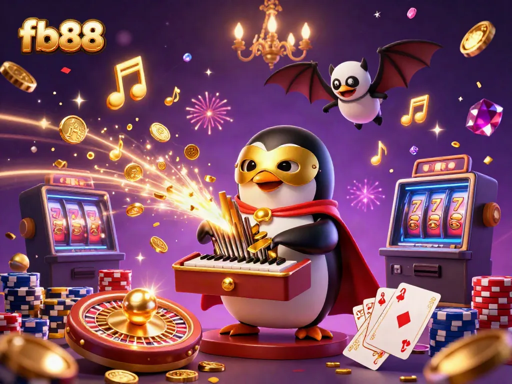 Experience exciting wins at fb88 with animated characters in a vibrant casino setting.