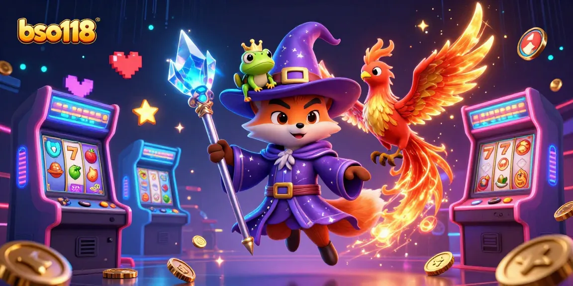 Engage with bso118's thrilling slots featuring a mystical fox, vibrant games, and captivating elements.